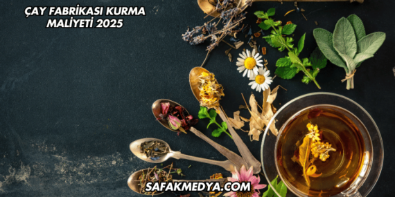 Çay Fabrikası Kurma Maliyeti 2025